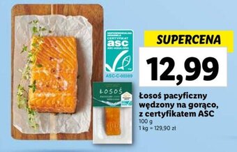 Lidl Łosoś pacyficzny wędzony na gorąco, z certyfikatem ASC 100 g oferta