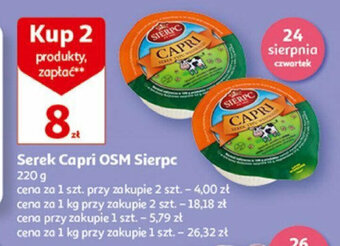 Auchan Serek Capri OSM Sierpc 220g oferta