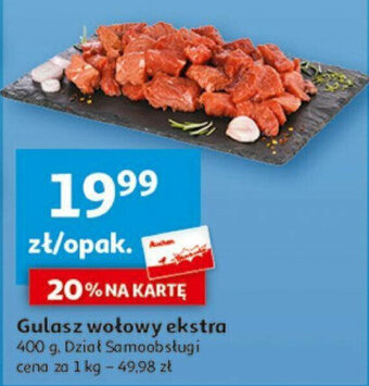 Auchan Gulasz wołowy ekstra 400 g oferta