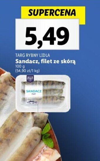 Lidl Sandacz, filet ze skórą 100 g oferta
