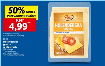 Lidl Holenderska gouda w plastrach 300 g oferta