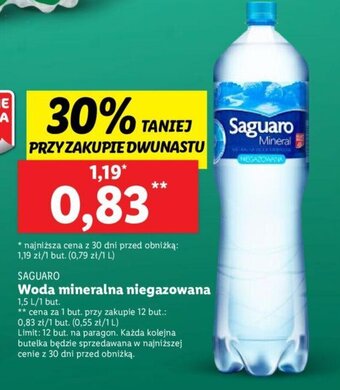 Lidl Woda mineralna niegazowana 1,5 l oferta