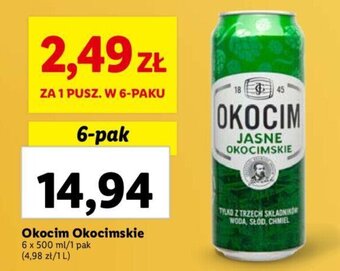 Lidl Okocim Okocimskie 6 x 500 ml oferta
