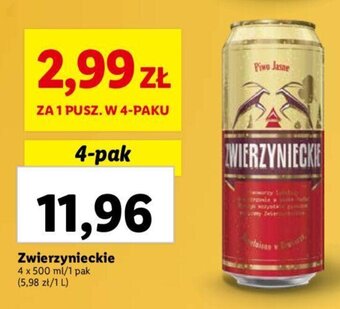 Zwierzynieckie 4 x 500 ml