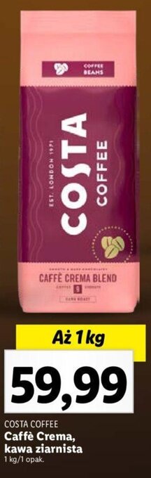 Lidl Caffè Crema, kawa ziarnista 1 kg oferta