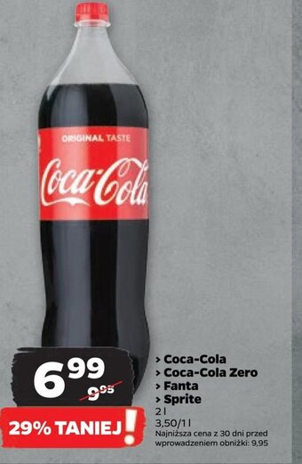 > Coca-Cola > Coca-Cola Zero > Fanta > Sprite 1 l