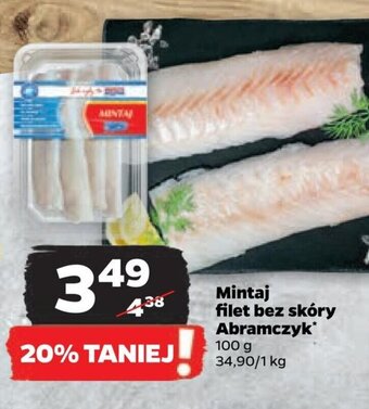 Netto Mintaj filet bez skóry Abramczyk* 100 g oferta