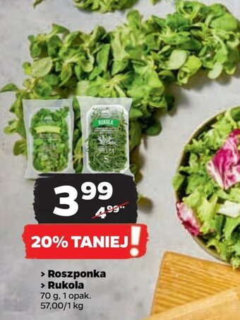 Netto > Roszponka > Rukola 70 g oferta