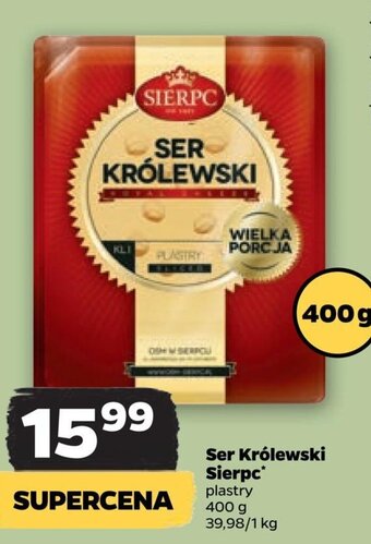 Netto Ser Królewski Sierpc* plastry 400 g oferta