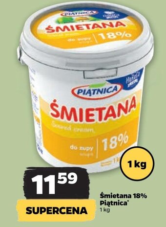 Netto Śmietana 18% Piątnica* 1 kg oferta
