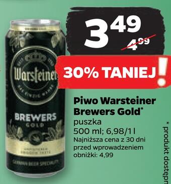 Netto Piwo warsteiner brewers gold oferta