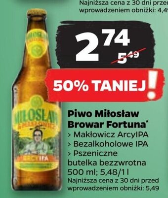 Piwo Miłosław Browar Fortuna* 500 ml