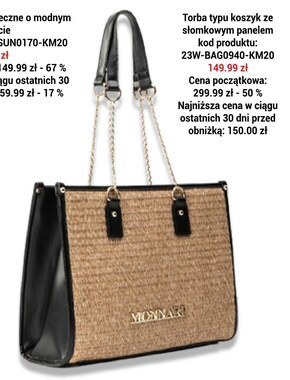 Monnari Torba monnari oferta