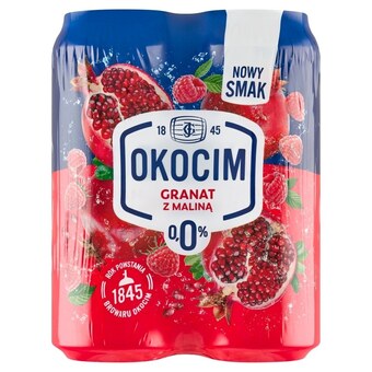 Carrefour Okocim piwo bezalkoholowe z lemoniadą granat z maliną 4 x 500 ml oferta