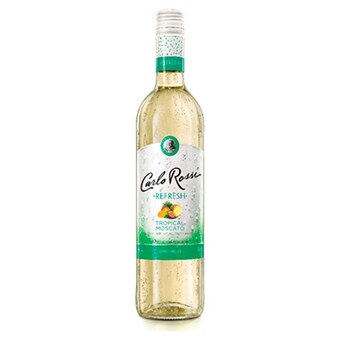 Żabka Carlo rossi refresh tropical moscato aromatyzowany napój na bazie wina 750 ml oferta
