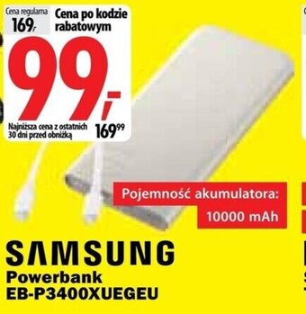 Media Expert SAMSUNG Powerbank EB-P3400XUEGEU oferta