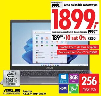 Media Expert ASUS Laptop X515JA-BQ4081W oferta