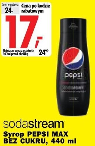 Media Expert sodastream Syrop PEPSI MAX BEZ CUKRU, 440 ml oferta