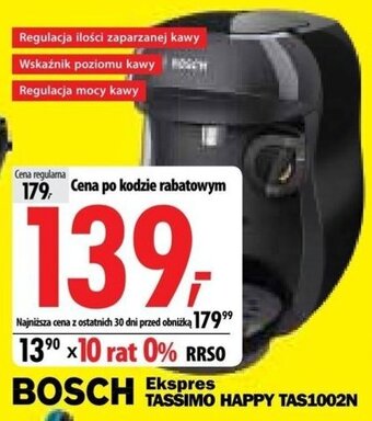 Media Expert BOSCH Ekspres TASSIMO HAPPY TAS1002N oferta