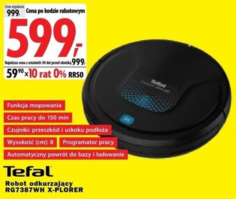 Media Expert Tefal Robot odkurzający RG7387WH X-PLORER oferta