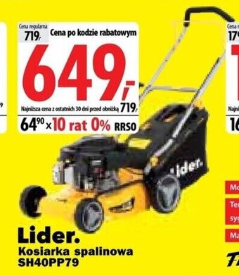 Media Expert Lider. Kosiarka spalinowa SH40PP79 oferta