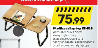 Bricomarche Stolik pod laptop KIMOS wym. 55 x 23,5 x 32 cm. oferta