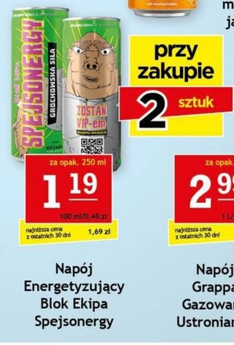 Napój Energetyzujący Blok Ekipa Spejsonergy za opak. 250 ml
