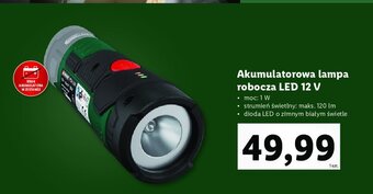Lidl Lampa akumulatorowa robocza oferta