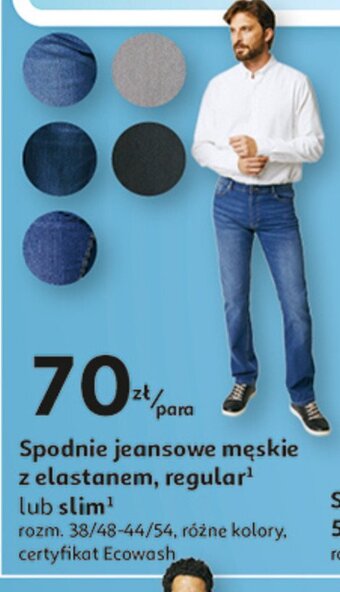 Auchan Spodnie męskie slim 38-54 oferta