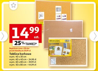 Auchan Tablica korkowa 60 x 40 cm oferta