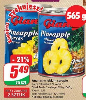 Dino Ananas plastry oferta
