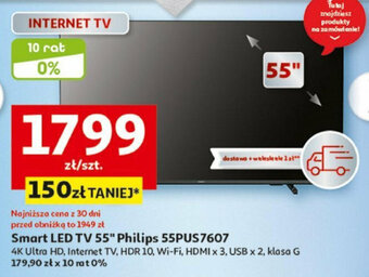 Auchan Smart LED TV 55" Philips 55PUS7607 oferta