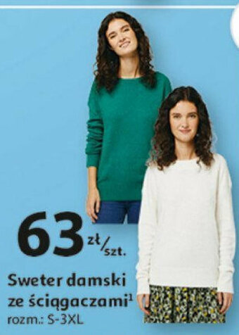 Auchan Sweter damski ze ściągaczami oferta