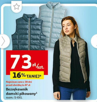 Auchan Bezrękawnik damski pikowany oferta