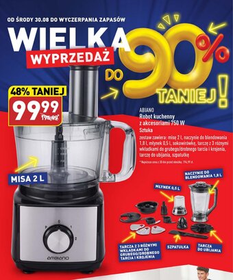 ALDI z akcesoriami 750 W Sztuka AMBIANO Robot kuchenny oferta
