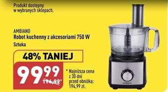 AMBIANO Robot kuchenny z akcesoriami 750 W