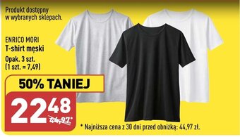 ALDI ENRICO MORI T-shirt męski Opak. 3 szt. oferta