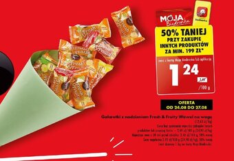Biedronka Galaretki z nadzieniem Fresh & Fruity Wawel na wagę 100 g oferta