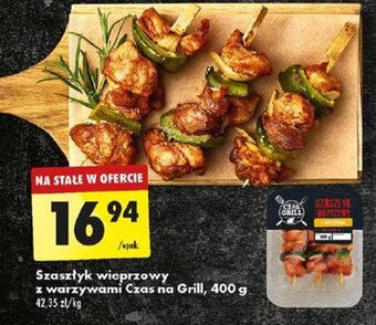 Biedronka Szaszłyk wieprzowy z warzywami Czas na Grill, 400 g oferta