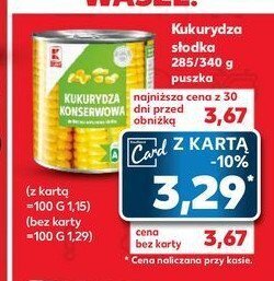 Kaufland Kukurydza słodka oferta