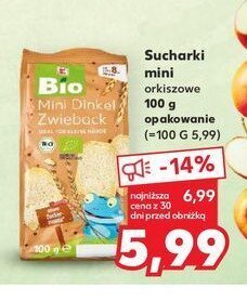 Kaufland Sucharki mini orkiszowe oferta