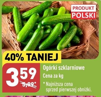 ALDI Ogórki szklarniowe 1kg oferta