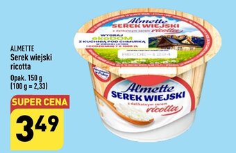 ALDI ALMETTE Serek wiejski ricotta 150g oferta