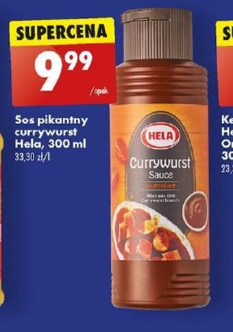 Biedronka Sos pikantny currywurst Hela, 300 ml oferta