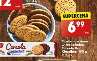 Biedronka Ciastka owsiane w czekoladzie Cereola Der Klassiker, 150 g oferta