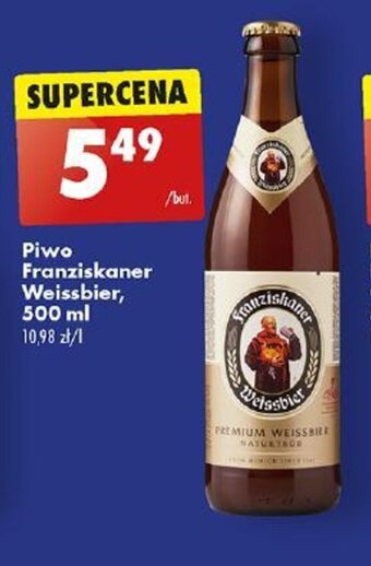 Biedronka Piwo Franziskaner Weissbier, 500 ml oferta