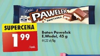 Biedronka Baton Pawełek E.Wedel, 45 g oferta