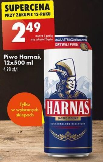 Biedronka Piwo Harnaś, 12x500 ml oferta