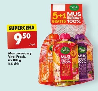 Biedronka Mus owocowy Vital Fresh, 6x 100 g oferta