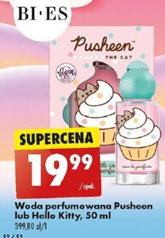 Biedronka Woda perfumowana Pusheen lub Hello Kitty, 50 ml oferta